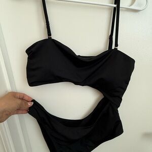 Cotton On Black Bandeau Set